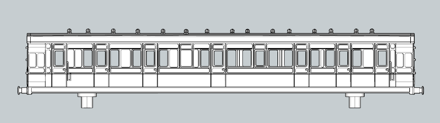 (image for) LSWR Emigrant 6 cmpt Corridor TriCompo Double Brake - d412